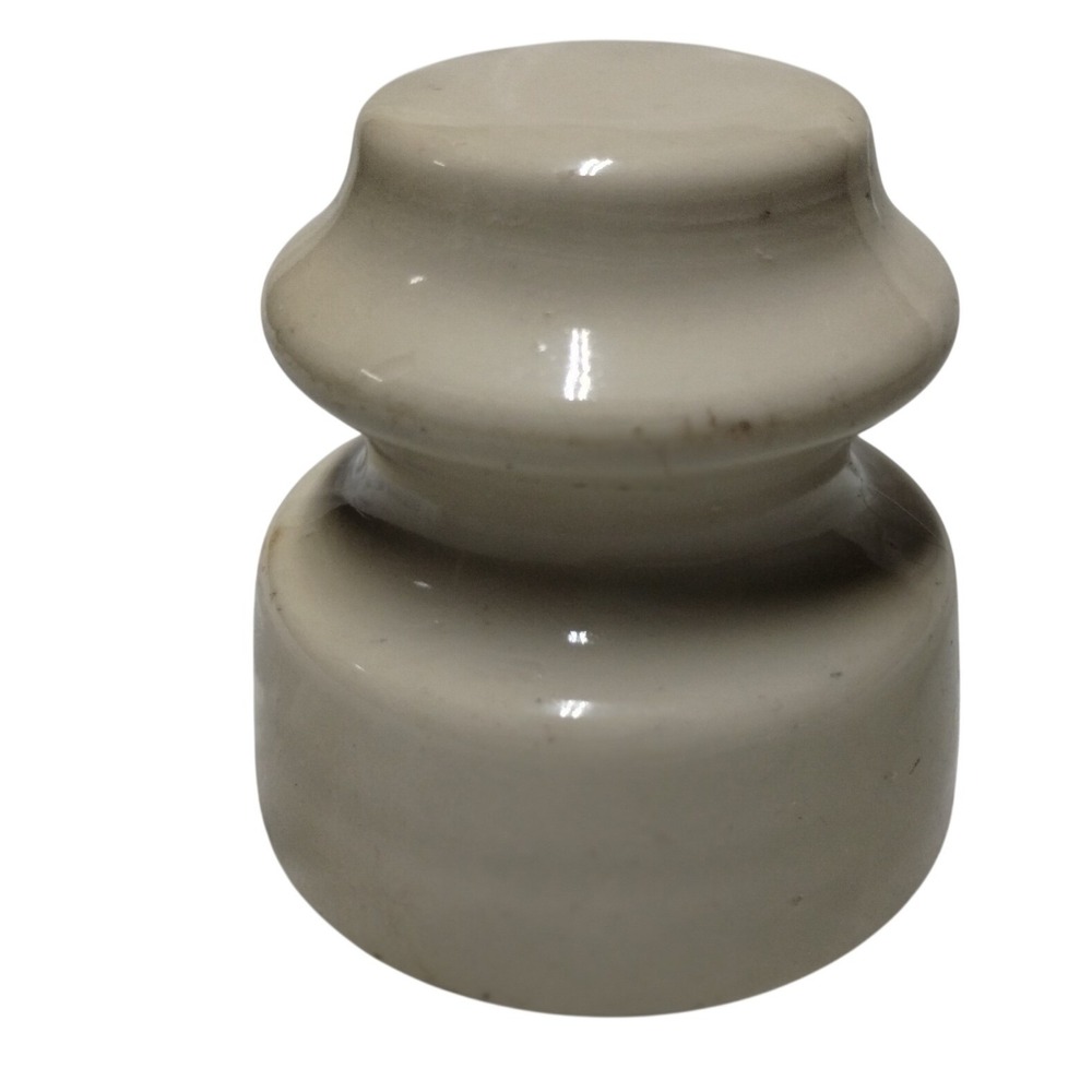 Locke 44 USA Vintage Off White Ceramic Porcelain Electrical Insulator Glazed - Picture 8 of 9